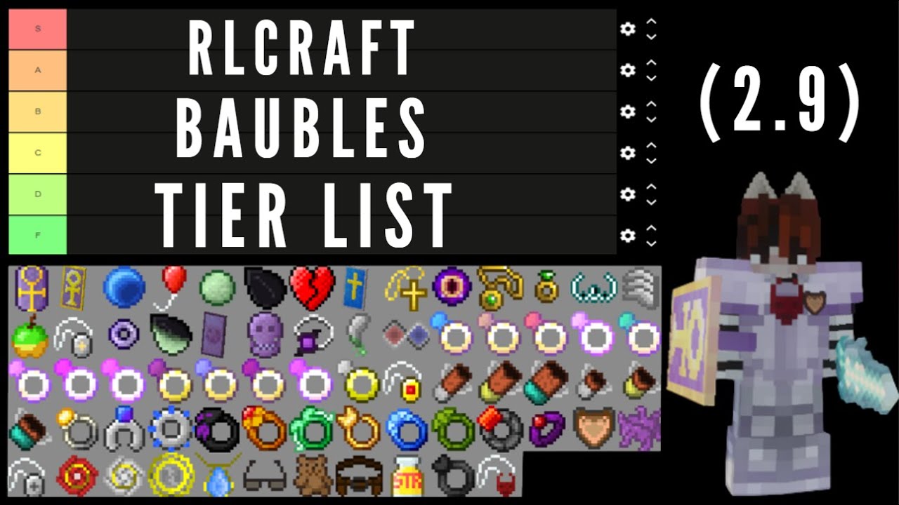 RLCraft 2.9 Baubles Tier List!!! Secret Baubles Included!