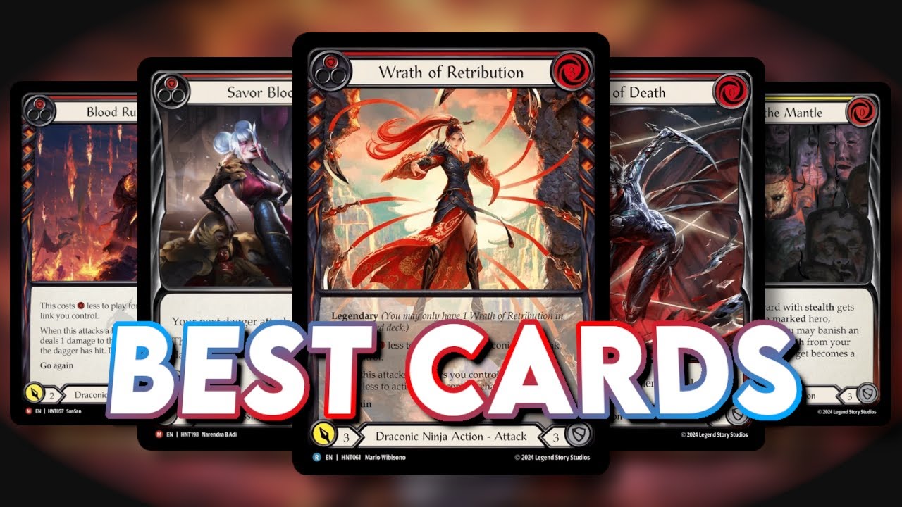 TOP 10 HUNTED CARDS | Flesh and Blood TCG Breakdown