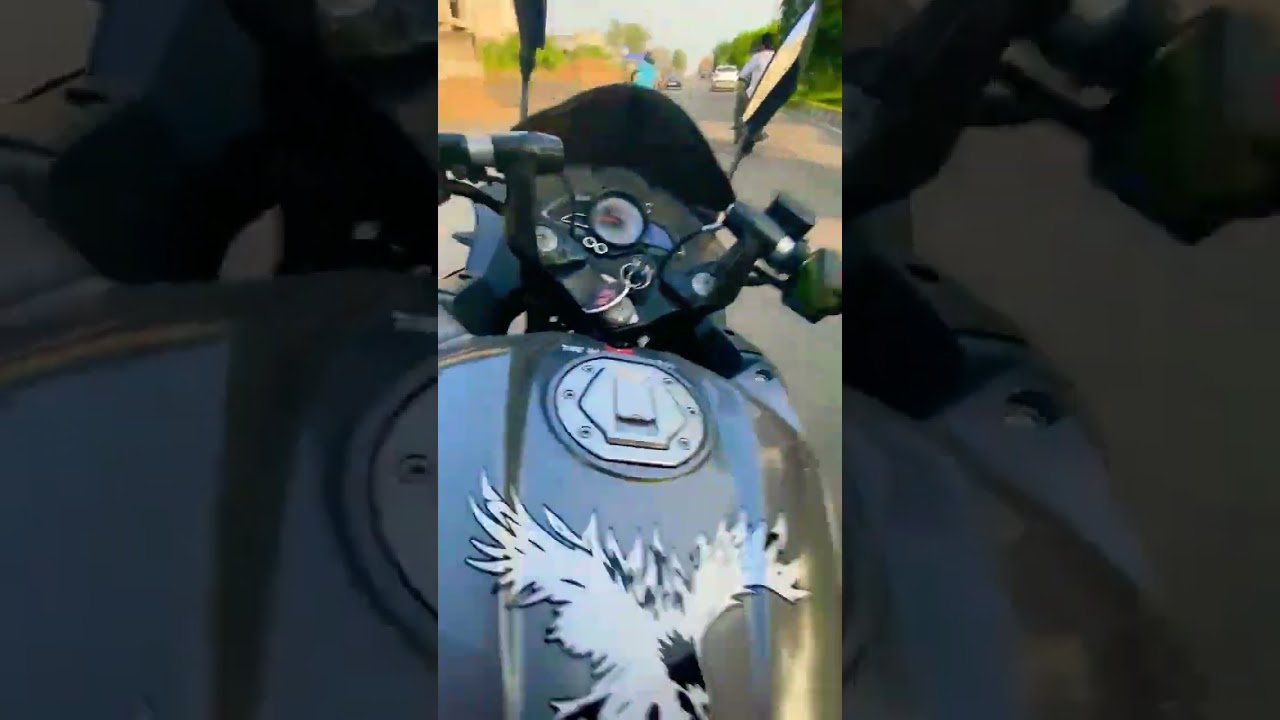 pulsar rs200 bike ride status #subscribe #shorts #theblackwolf1211 #modified