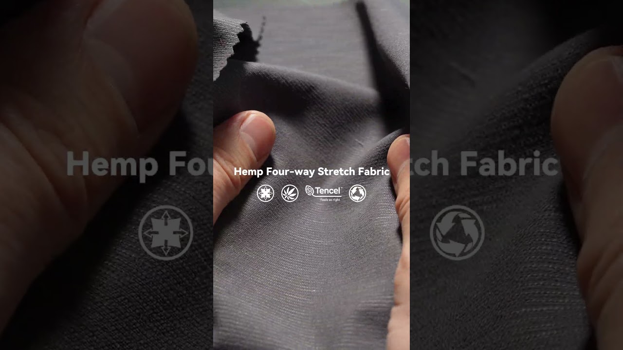 Hemp Recycled Nylon Blends Fabric and Hemp Polyester Blends Fabric. #textile #fabric #hemp #fashion