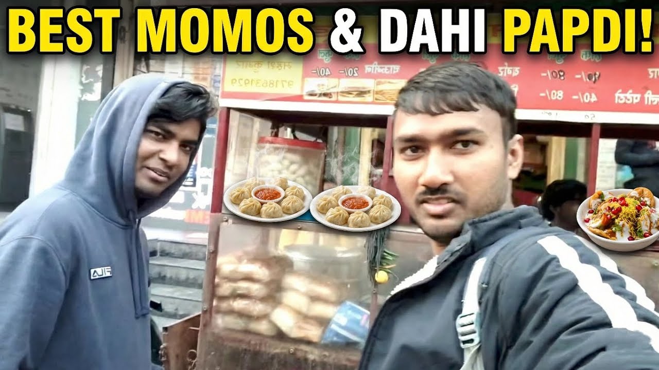 60/60 welcome back to another vlog guys maxtern and archit + i eat chilli potato momos dahi papdi 