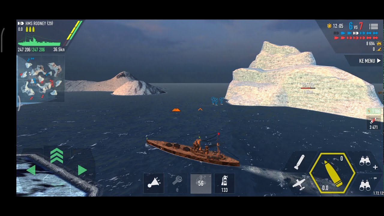HMS RODNEY FAILED