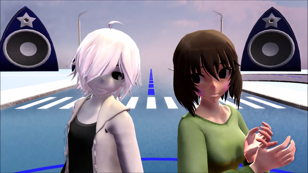 [mmd x undertale] closer cross!chara x chara