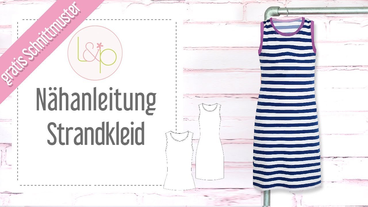 Nähanleitung Strandkleid Damen &Kinder - kostenloses Schnittmuster auch als Top & Maxikleid zu nähen