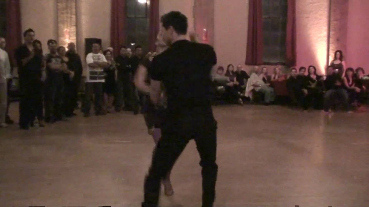 John and Liz of Salsa Mania performing in Sacramento