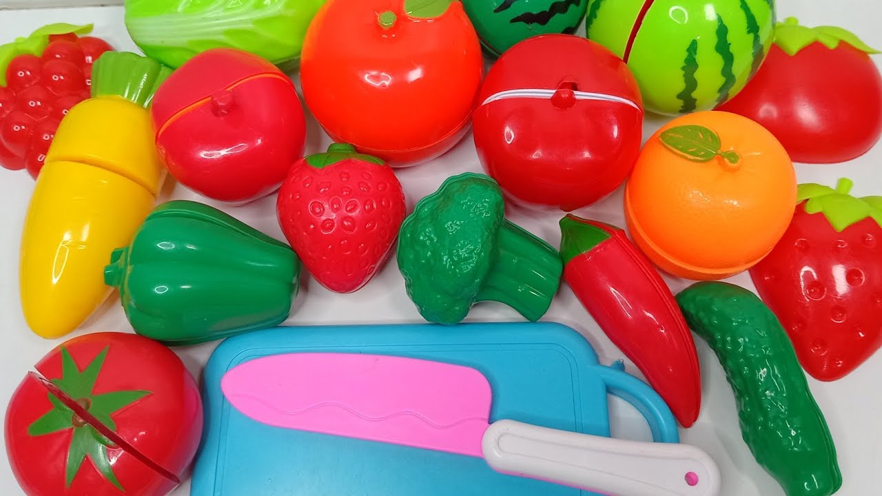 プラスチックフルーツ＆野菜カットASMR