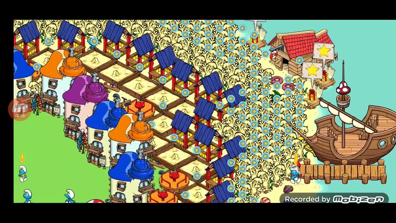 Sandbox hack with fireman shown through video. Smurfs Village