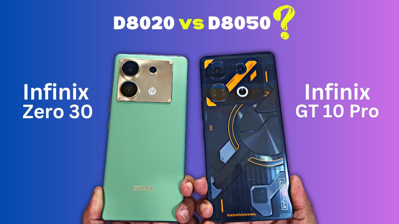 Infinix Zero 30 vs Infinix GT 10 Pro | Speed Test and Camera Comparison.