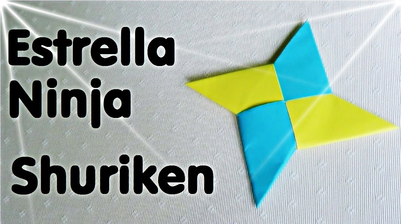 Shuriken Origami - Estrella Ninja de Papel