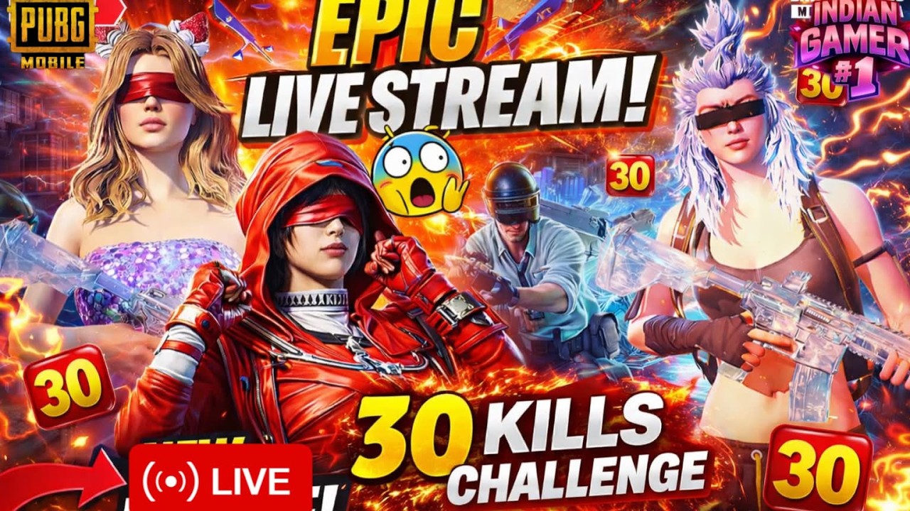 🔴 Aaj 30+ Kills Pakka 🔥 | Conqueror Rank Push 90 FPS LIVE Stream💀#pubgmobilehacker #pubgmobile #live