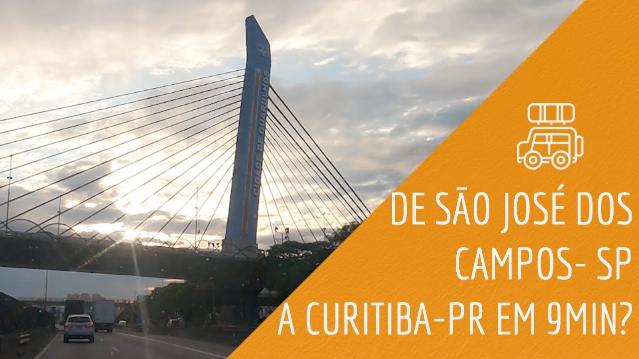 Viagem de S&atilde;o Jos&eacute; dos Campos- SP a Curitiba Paran&aacute;! 6h30 em 9min!?