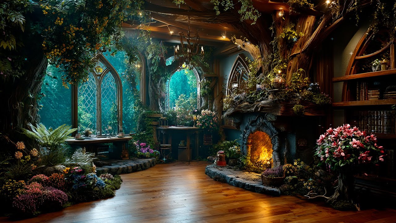 The Wizard's Conservatory 🌿 Magical Exotic Plants Music Ambience for Anxiety Relief & Mental Clarity