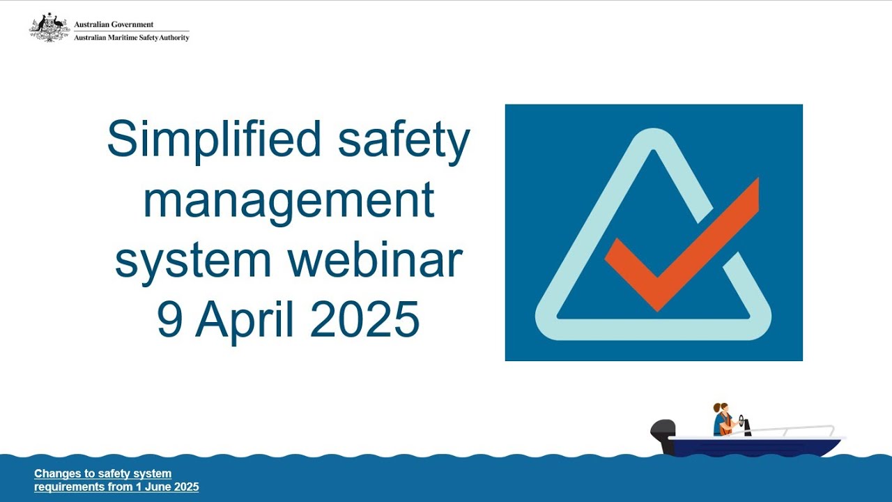 AMSA webinar – simplified safety management system