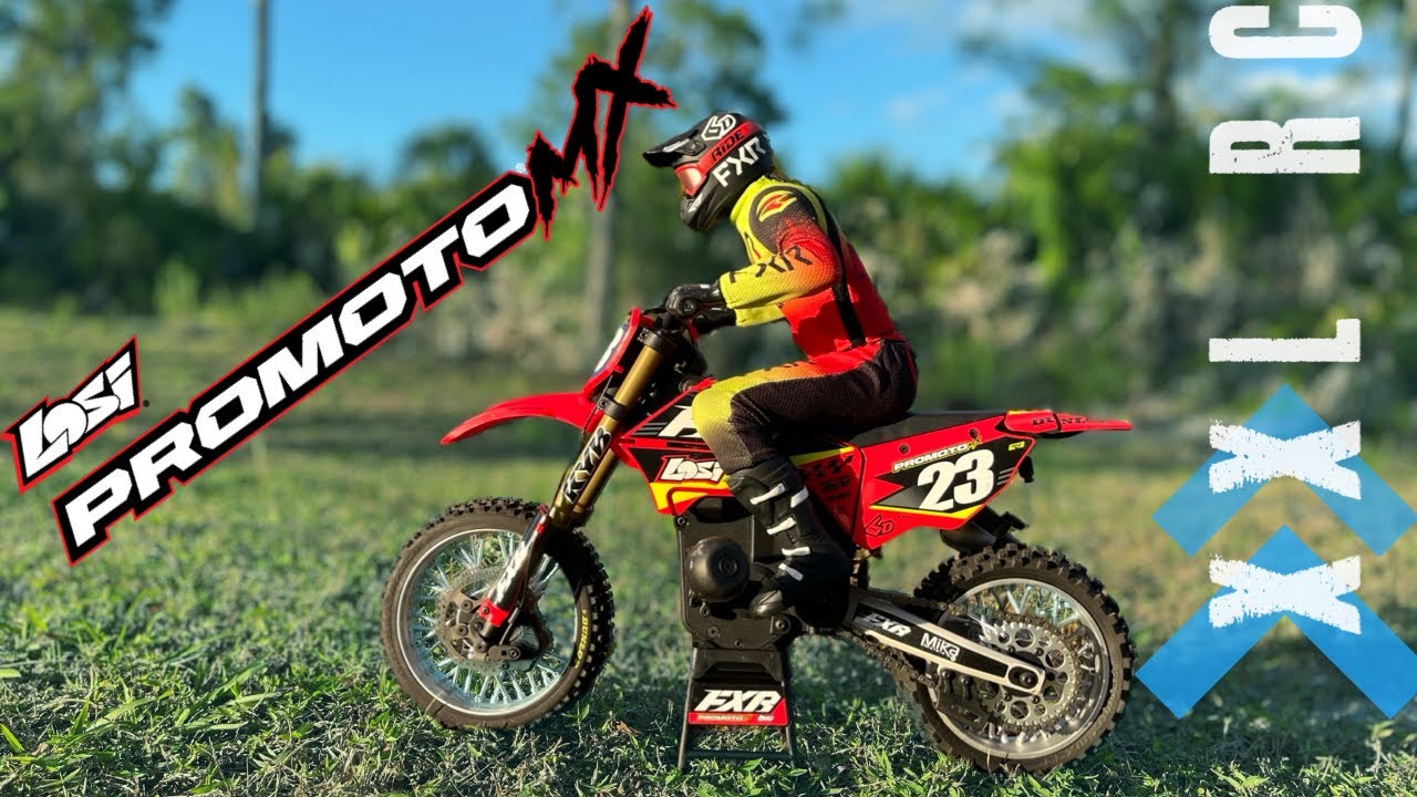 LOSI Promoto MX 1/4 Scale RC Motorcycle | First Run and Unboxing | XXL RC