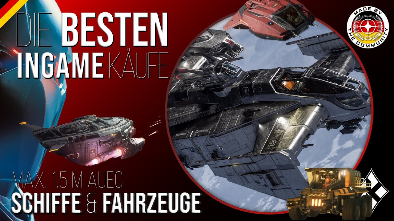 Top 15 Ingame Käufe unter 1.5M aUEC: Star Citizen - Der Shopping Guide zu den besten Schiffen 🚀