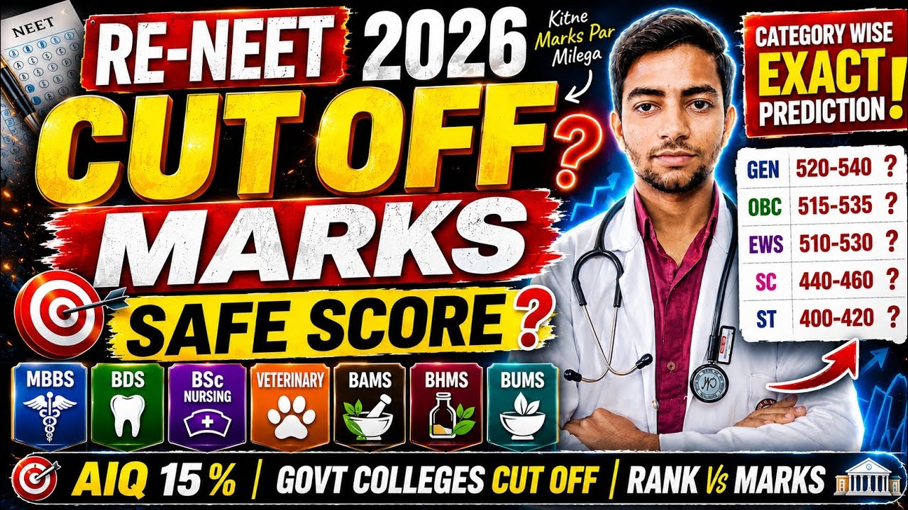 Проходные баллы Re NEET 2026🤩|Государственные MBBS BDS BSc медсестринское дело ветеринария BAMS B...