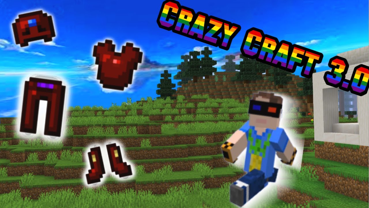 Crafting Gem Armor | Minecraft Crazy Craft 3.0 Ep:13