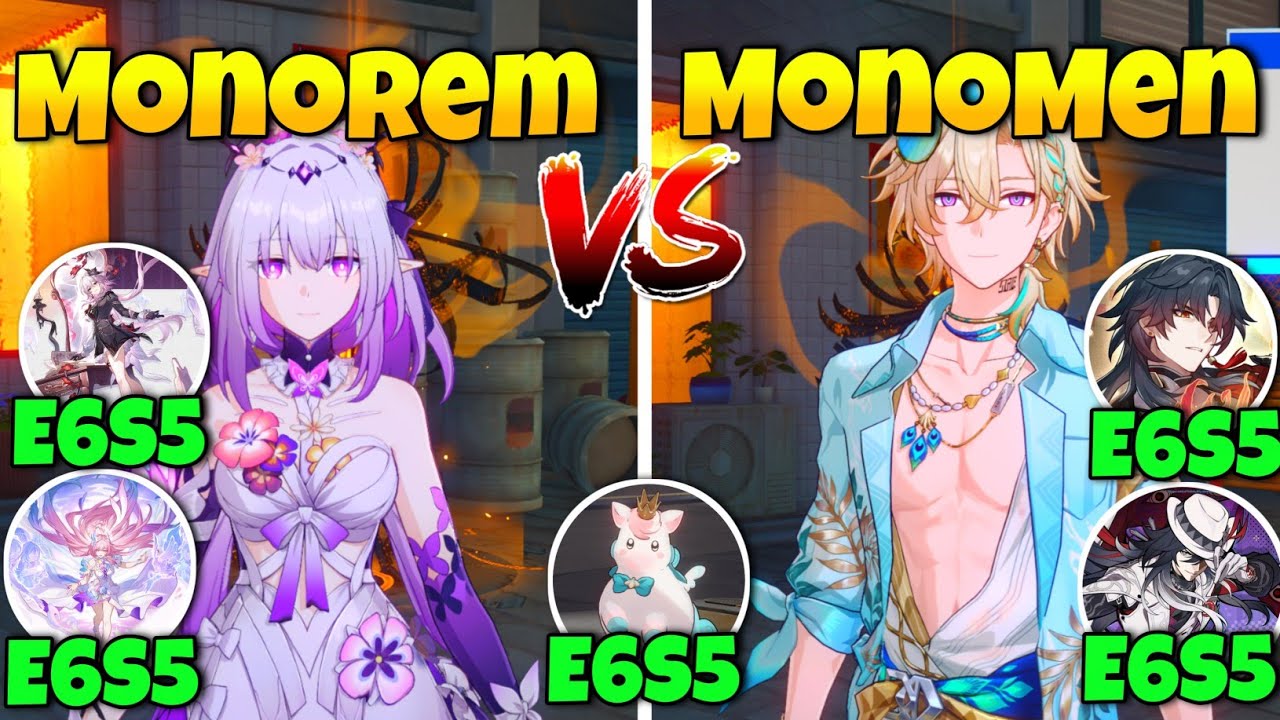 E6S5 MONO REM VS E6S5 MONO MEN | V1 AVENTURINE SP (WAVEFLAIR) FUA VS MONO REMEMBRANCE