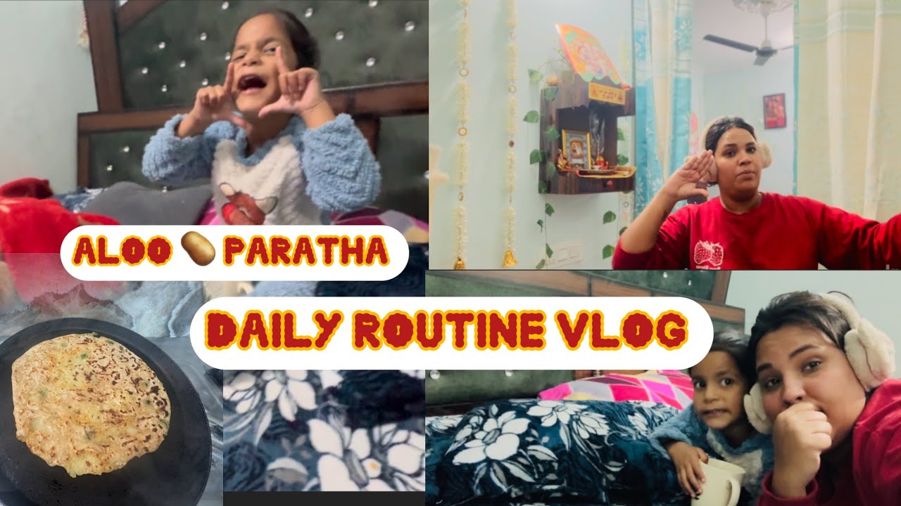 Aaj mane banaya aloo ka paratha 🥰#vlog