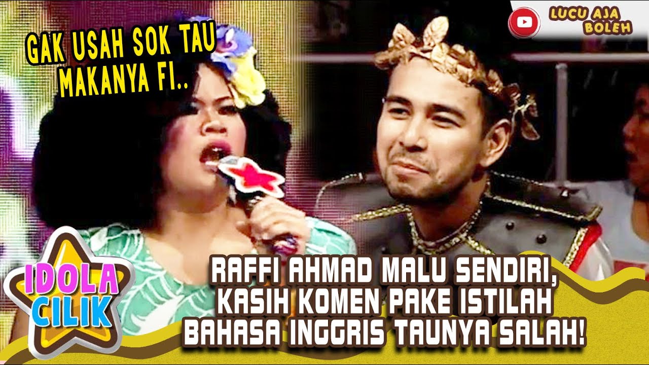 RAFFI AHMAD MALU SENDIRI, KASIH KOMEN PAKE ISTILAH BAHASA INGGRIS TAUNYA SALAH! - IDOLA CILIK