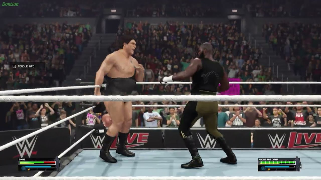 WWE 2K25 - omos vs Andre the giant (No commentary) Gameplay PC