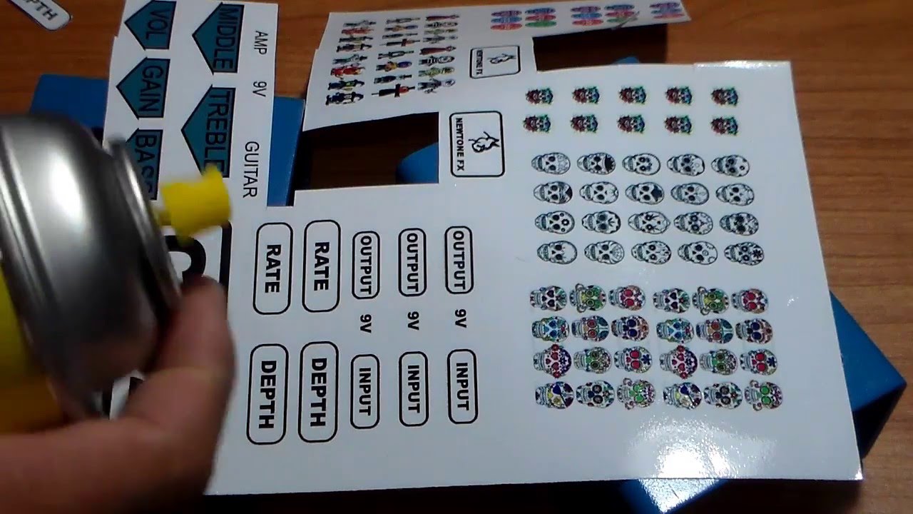 Calcomania deslizable al agua ( Papel Decal ) Boss CE-2 DIY