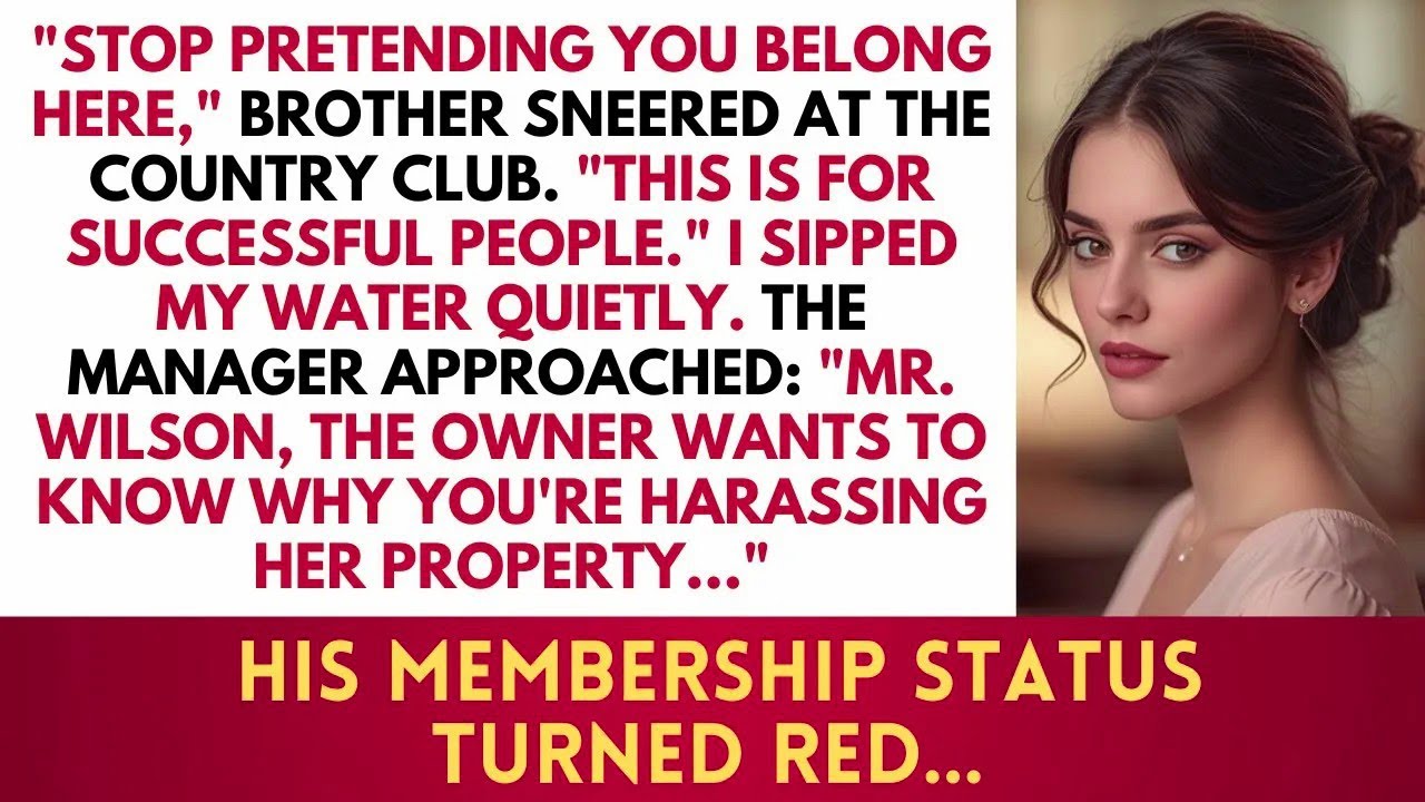Brother Said 'You Can't Afford This Country Club'   Then His Membership Card Got Declined