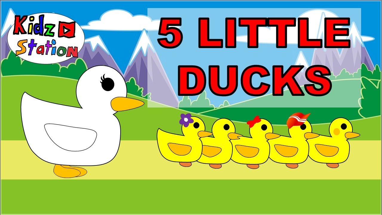 Five Little Ducks | Counting Number Nursery Rhymes by Kidzstation