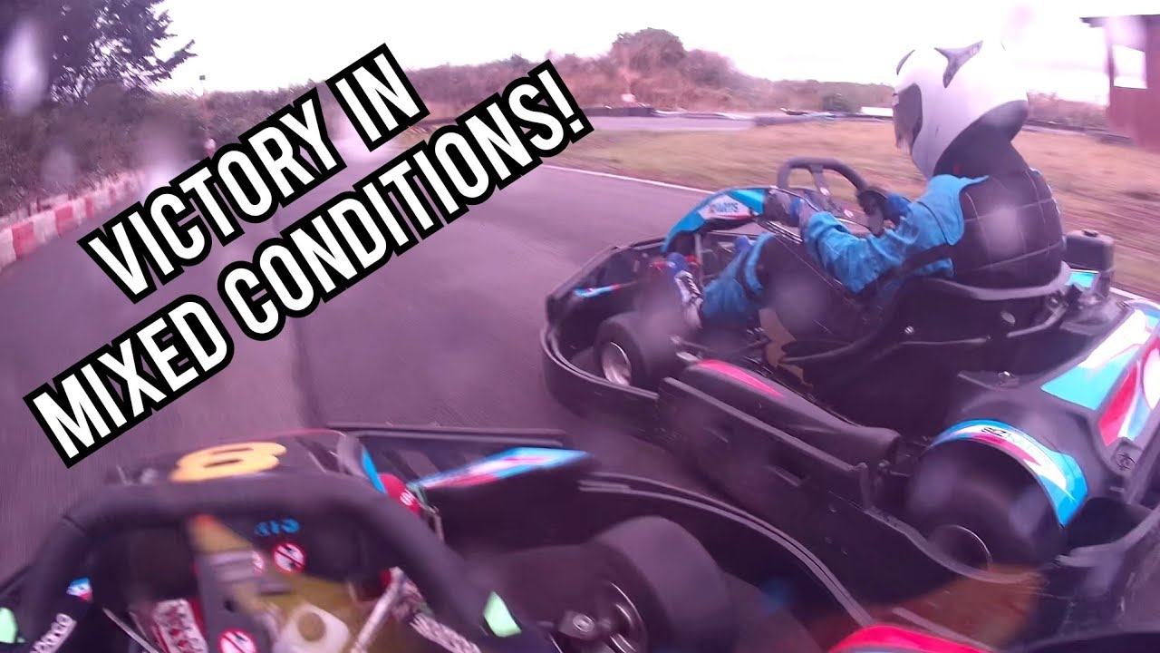 Chasing VICTORY In Mixed Conditions At Chequered Flag Karting!