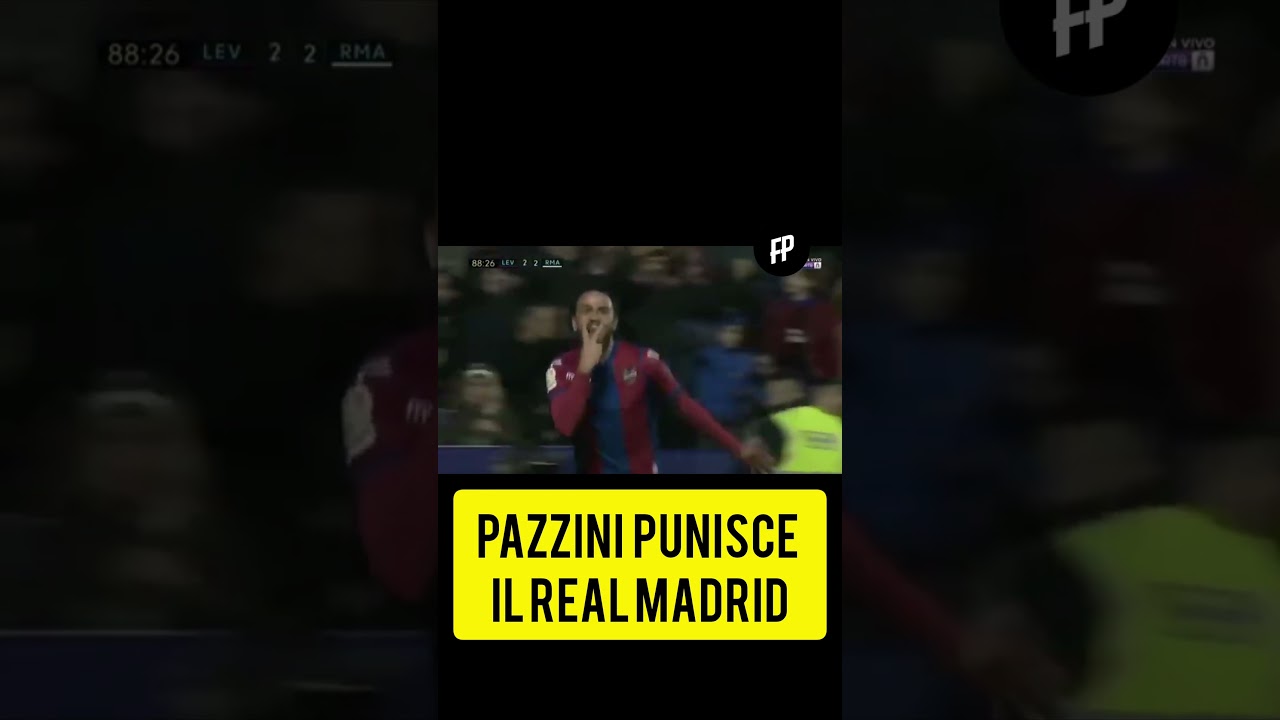 Pazzini punisce il Real Madrid#football #passion #pazzini #levante #realmadrid