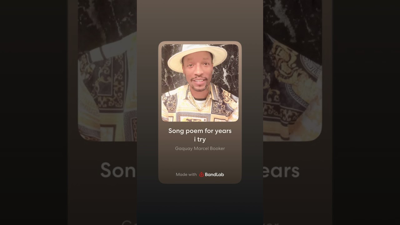 Poem song for years I try 