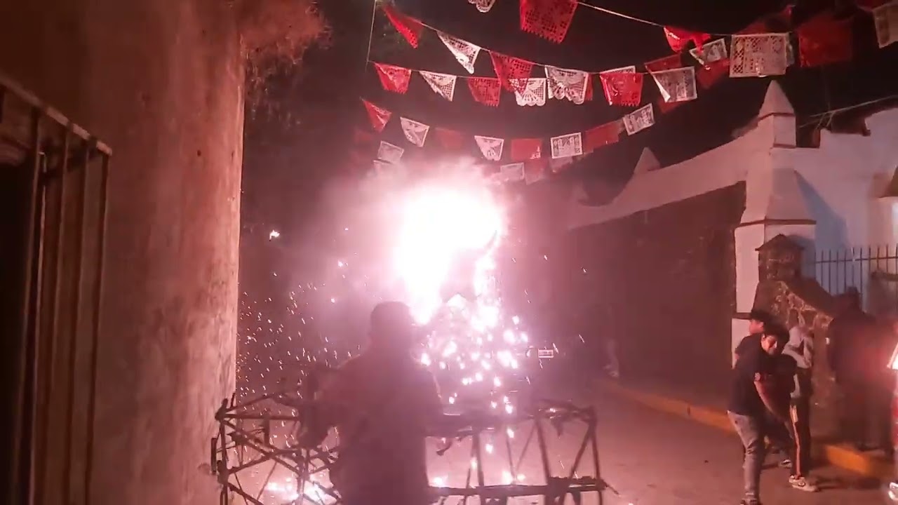 Ocotepec Morelos Quema De Toritos Capilla Candelaria Tlanihuic 09 De Febrero Del 2026 #fyp #viral 
