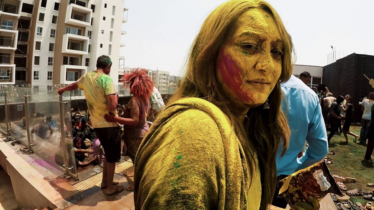 Celebrating HOLI Party !! in Bangalore