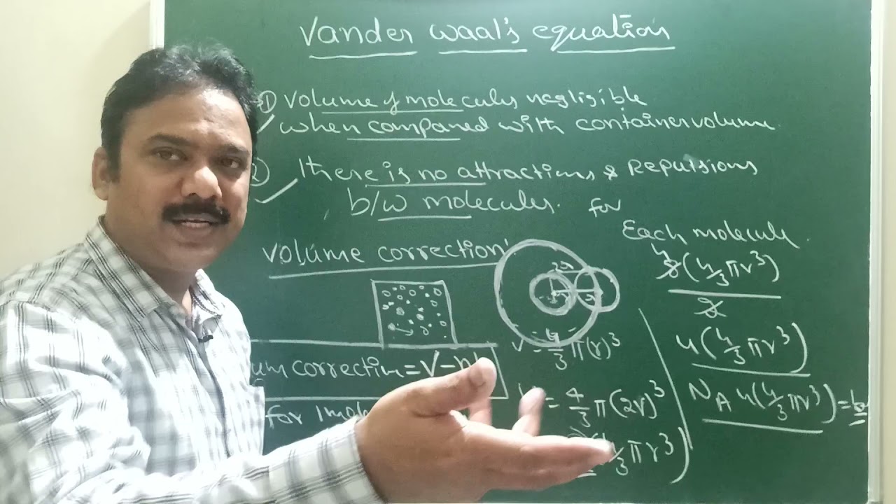 States of matter  || Vander Wall's Equation || explained in Telugu | for 11th, Jee, Neet & Eamcet
