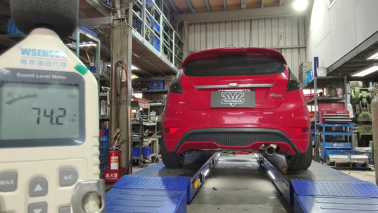 雷力 FORD 2011 FIESTA 1.6 NA 5D 進口款 低調版單桶單出超跑尾段-尾飾白鐵φ89 | THUNDER Muffler SC Type