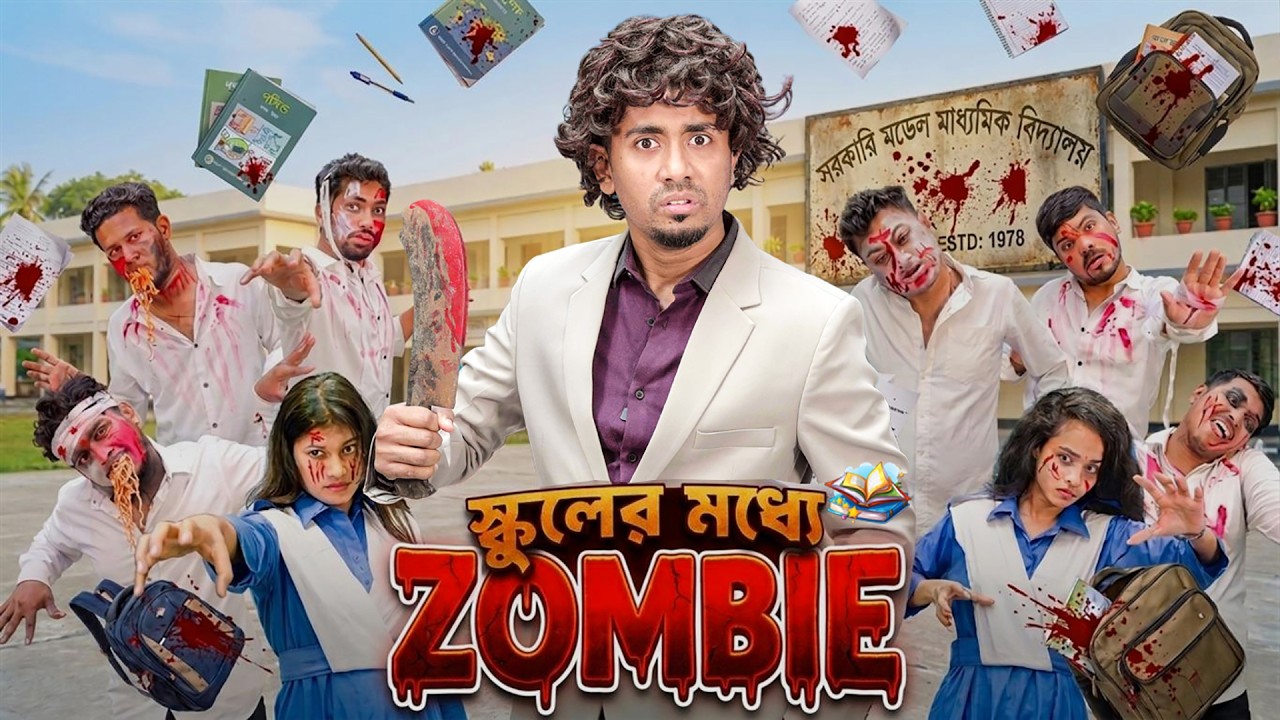 স্কুলের মধ্যে জম্বি || SCHOOL IN ZOMBIE || Bangla Funny Video || Zan Zamin || Bangla Comedy Video