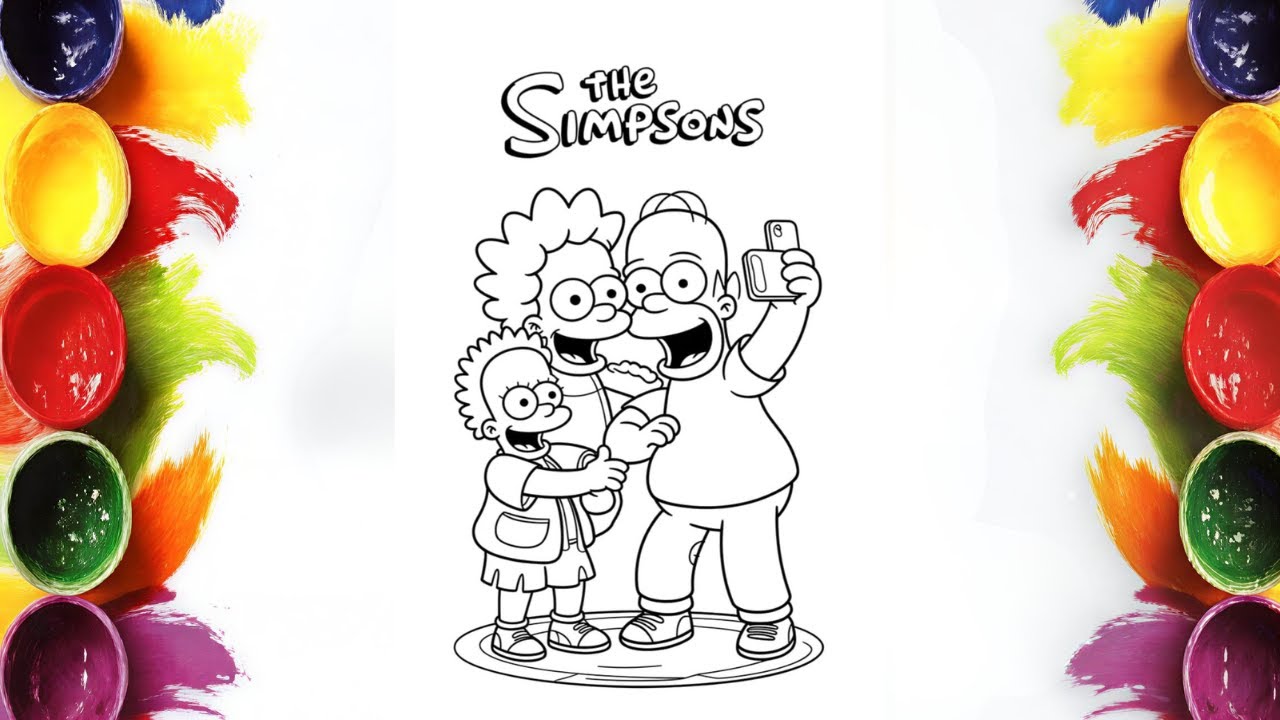 Relaxing Learning: How to Color The Simpsons | Mini Artist Coloring Tutorial