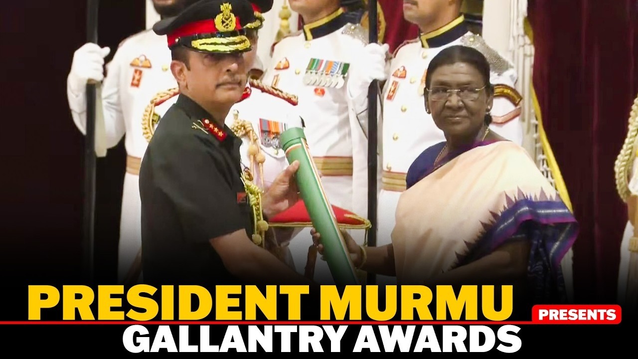 LIVE: President Murmu presents Gallantry Awards in Defence Investiture Ceremony 2026 (Phase-2) India