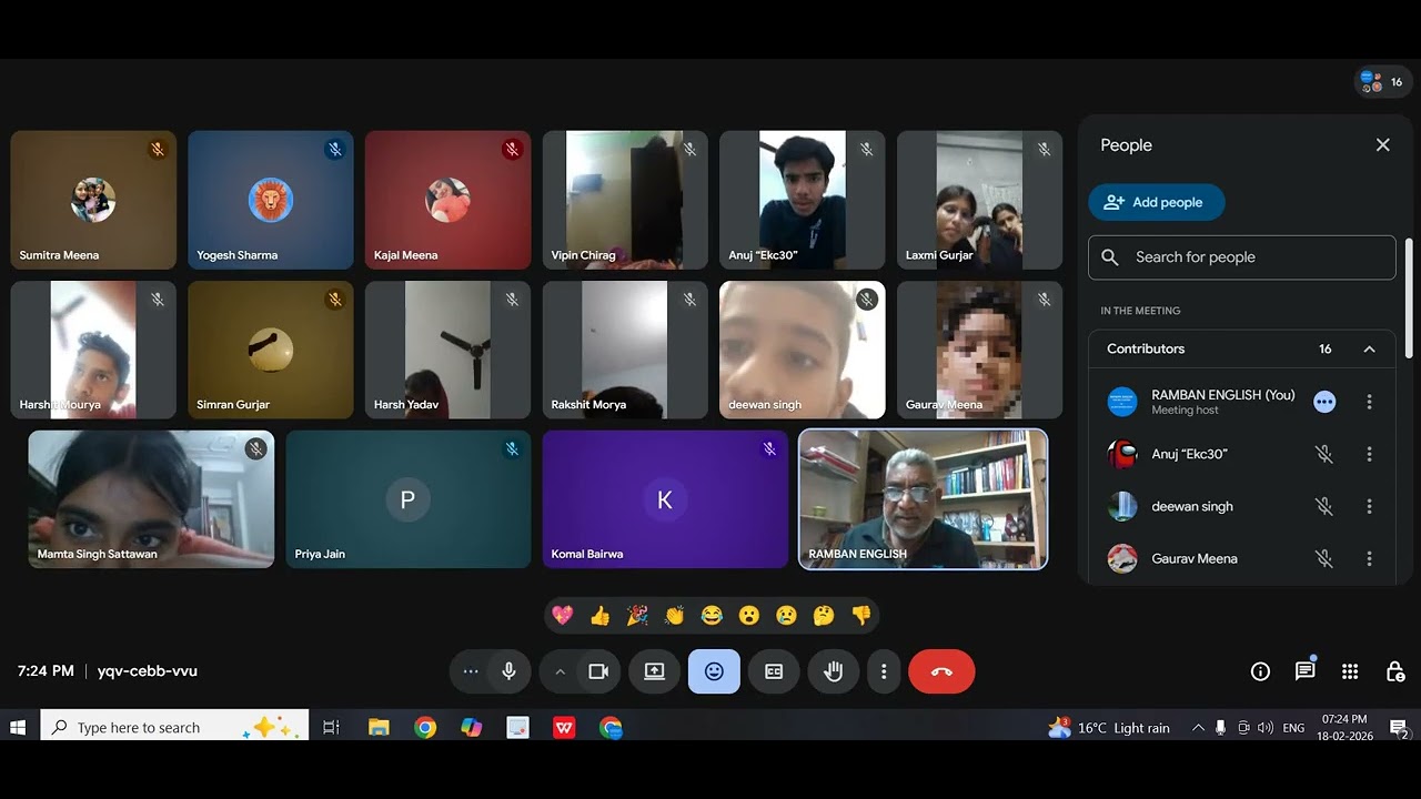 RAMBAN ENGLISH LISTENING PRACTICE   B20   180226