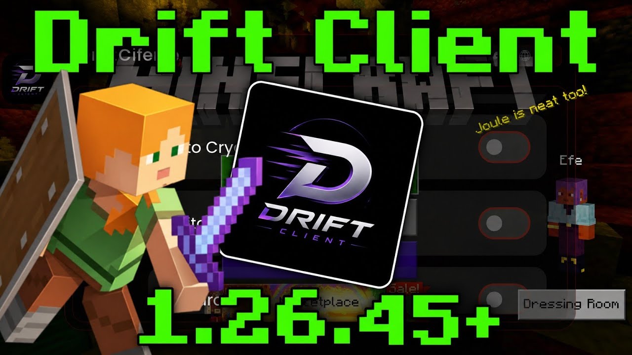 Drift Client 1.26.33 for MCPE | (Hacked Client!)