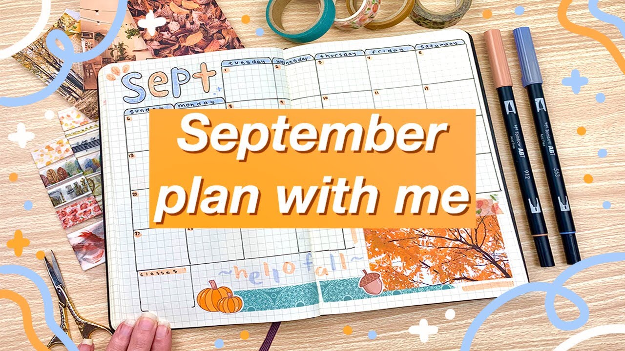 PLAN WITH ME | September 2020 Bullet Journal Setup - Preparing for Grad School! ✨