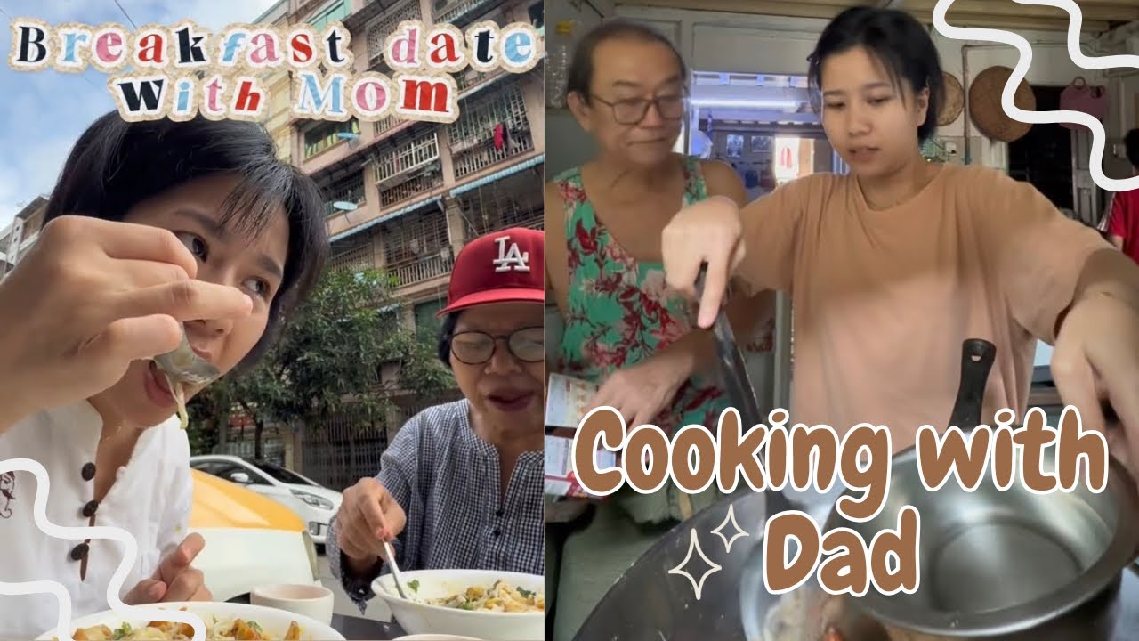 Breakfast Date with Mom & Cooking with Dad 