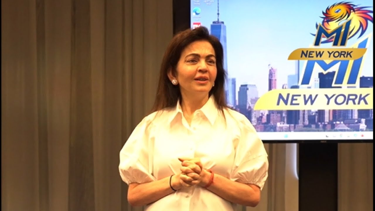 Mrs. Nita M. Ambani meets the MI New York team