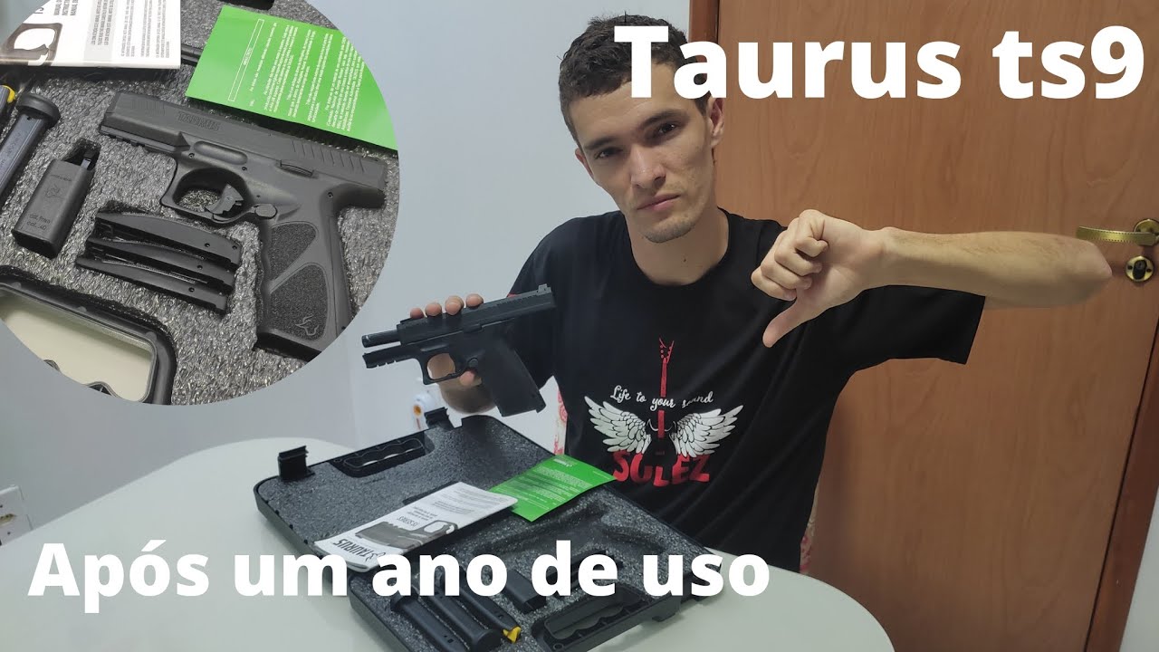 PISTOLA Taurus TS9 após um ano de uso, Minha opinião.