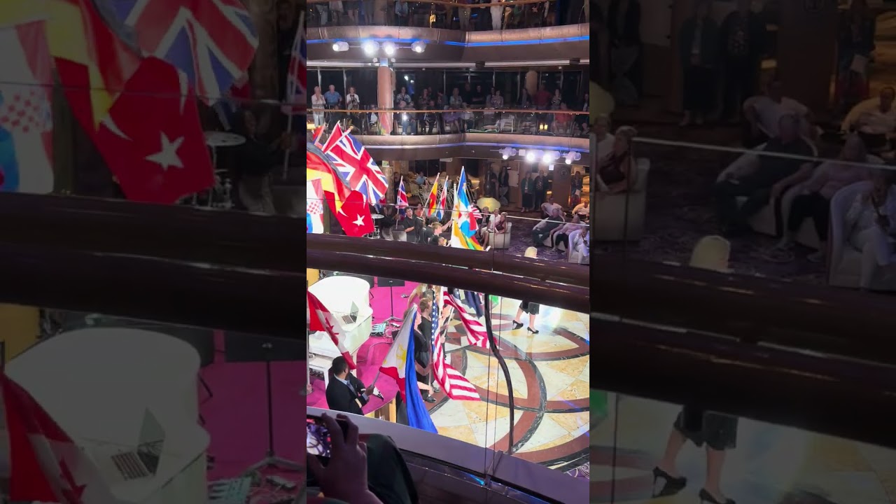 Flag celebration on The Grandeur of the Seas#royalcaribbean #royalcaribbeaninternational #grandeur 