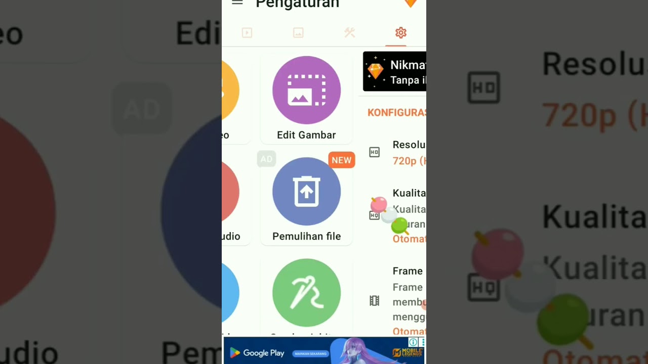 tutorial ada icon cute di az screen recorder
