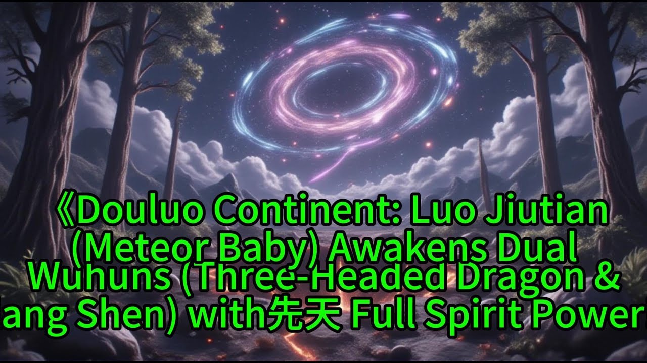 《Douluo Continent: Luo Jiutian(Meteor Baby) Awakens DualWuhuns (Three-Headed Dragon &Erlang Shen) 》