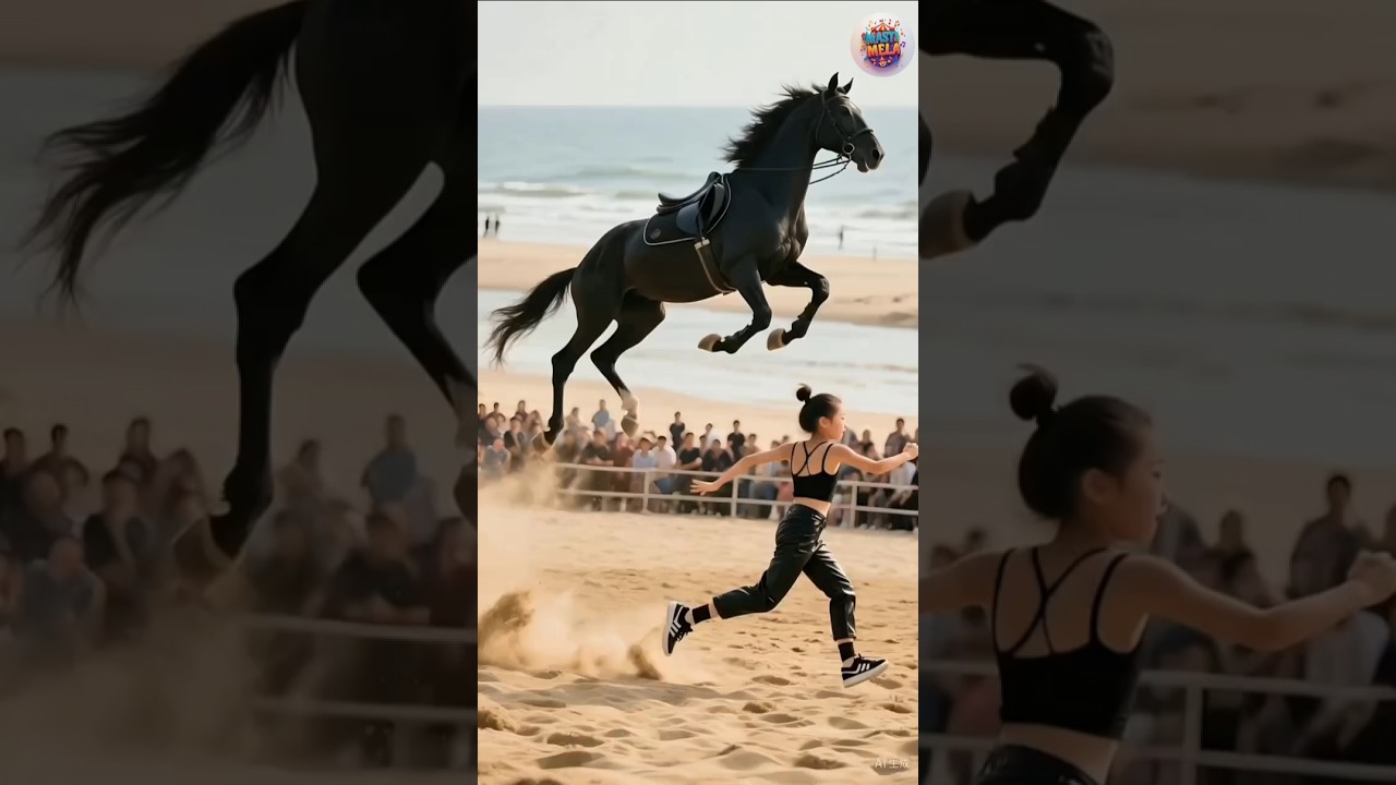 beautiful circus act with horse! #shorts #viralshorts #trendingshorts #shortsfeed #circus #viral