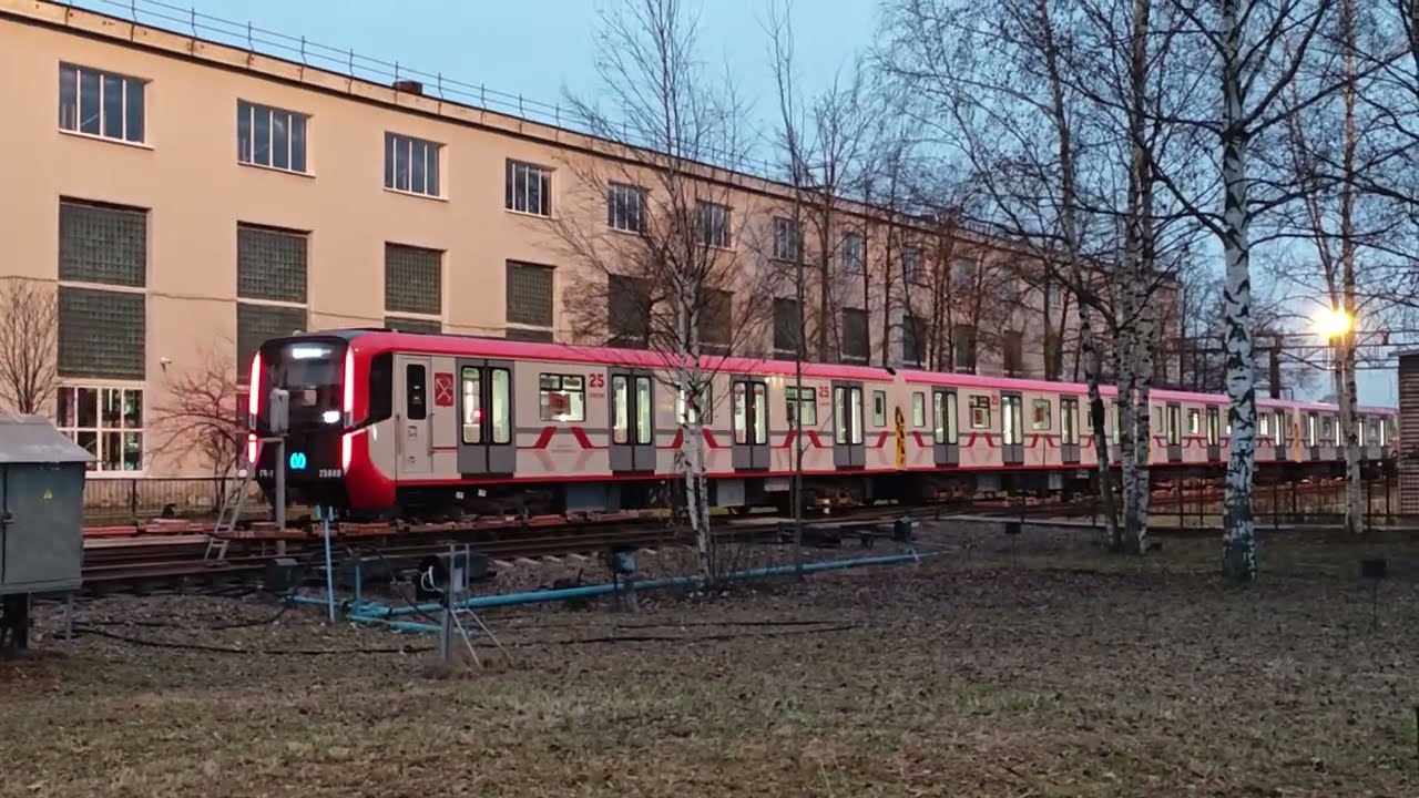 Манёвры 25-го метропоезда 81-725.1/726.1/727.1 (Балтиец) (№25049 - №25050) по путям ТЧ-1 