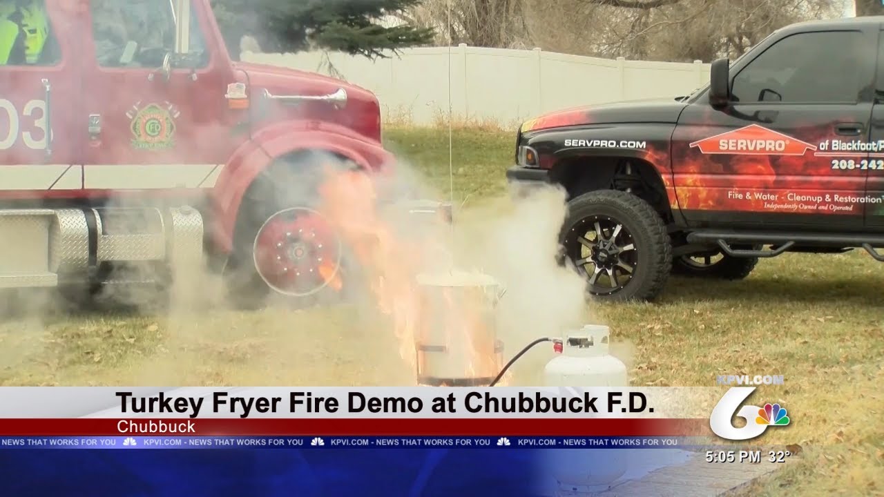 Turkey Fryer Fire Demo AT Chubbuck F.D